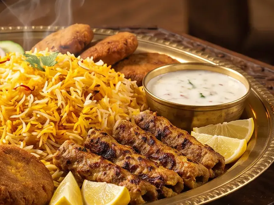 Half Seekh Kabab Pulao