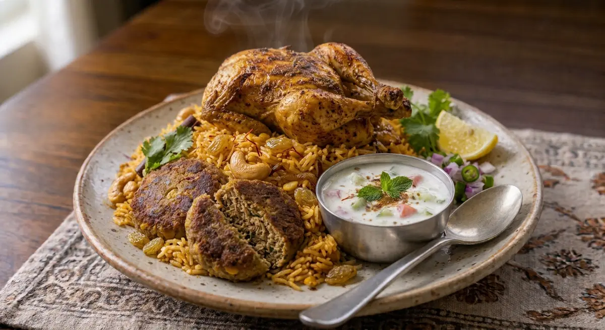 Special Chicken Pulao with Shami
