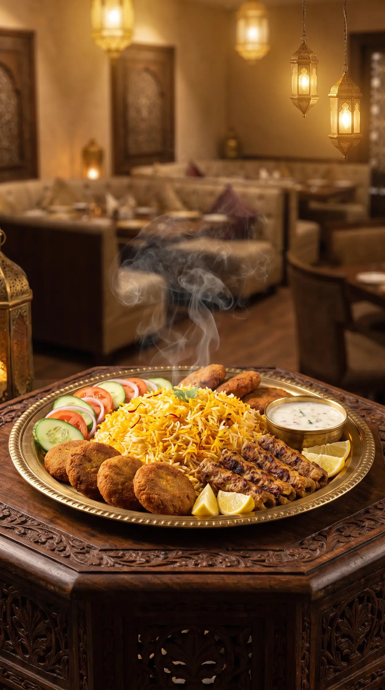 Royal brass platter